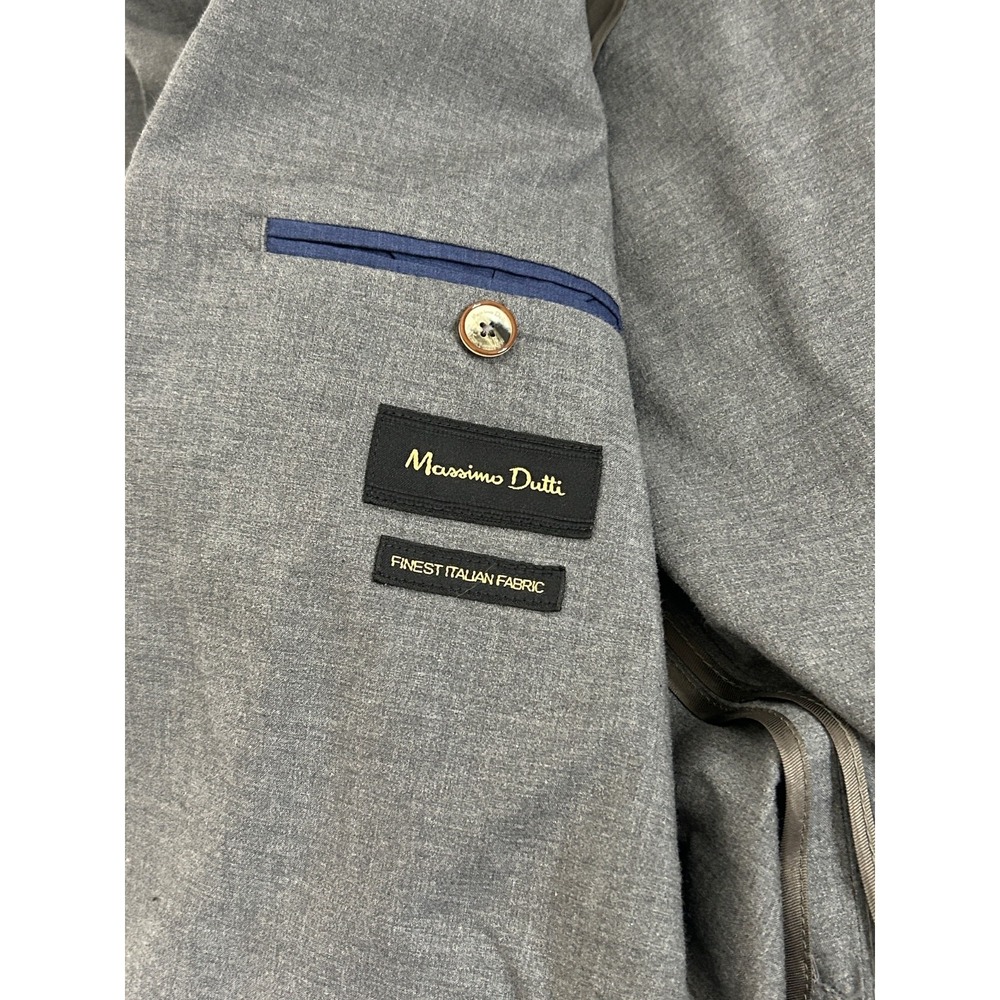 Massimo Dutti Blazer 42R Patch Pocket Unconstructed Cotton Linen Surgeon Cuffs - Picture 12 of 16